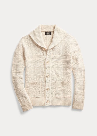 Cárdigan Ralph Lauren Hombre Creme - Cotton-Silk - OMEPC4105